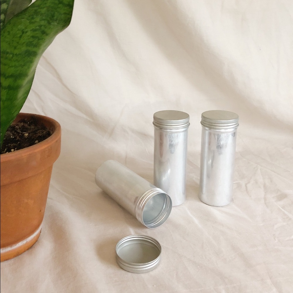 Vintage metal storage canisters